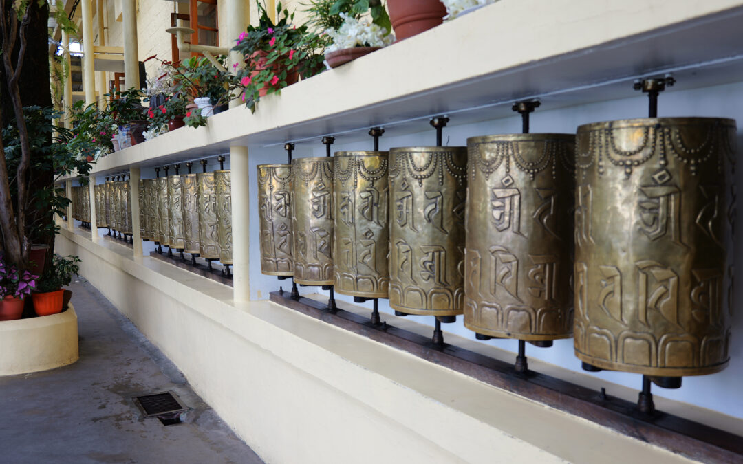 Prayer Wheels at the Dalai Lama Temple