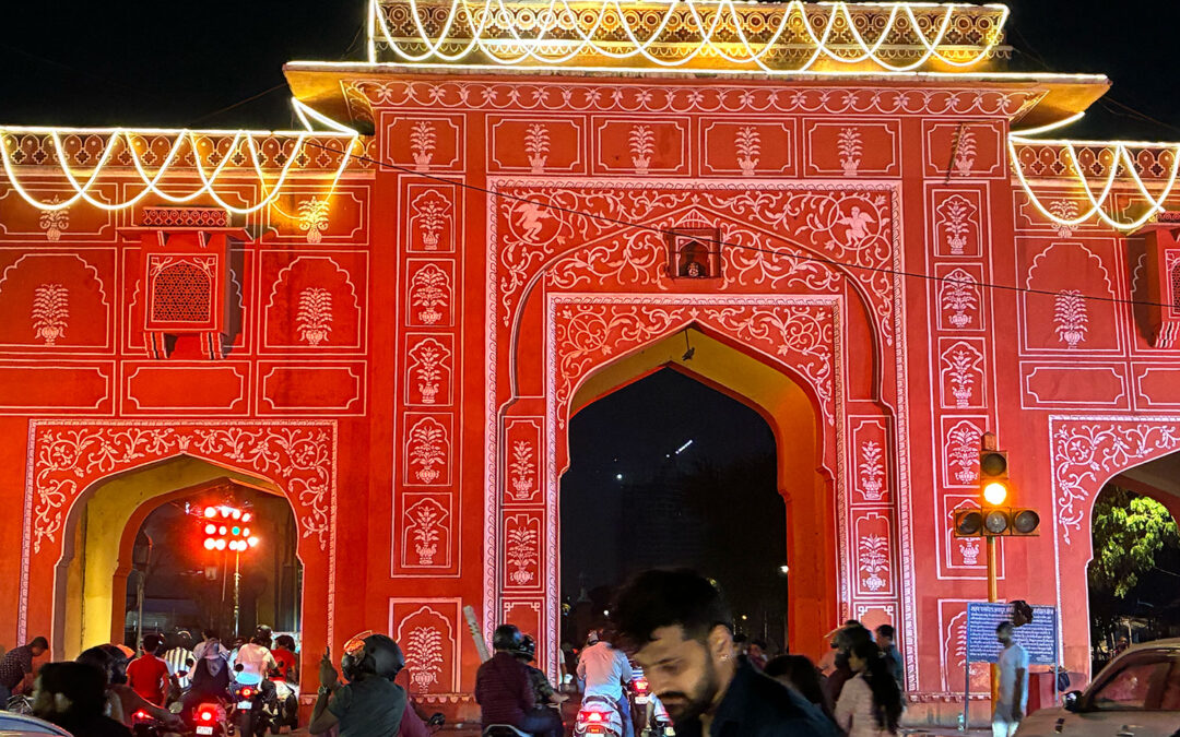 Jaipur's Old City Entrance for Diwali